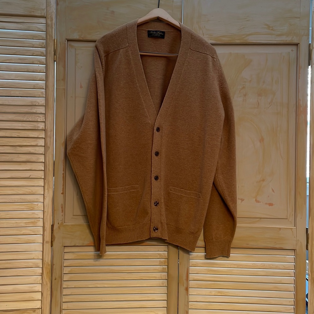 Brooks Brothers vintage tan cardigan